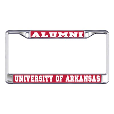 Arkansas Razorbacks Plate_Frame (DOMED AR ALUMNI METAL PLT FRAM (11089))