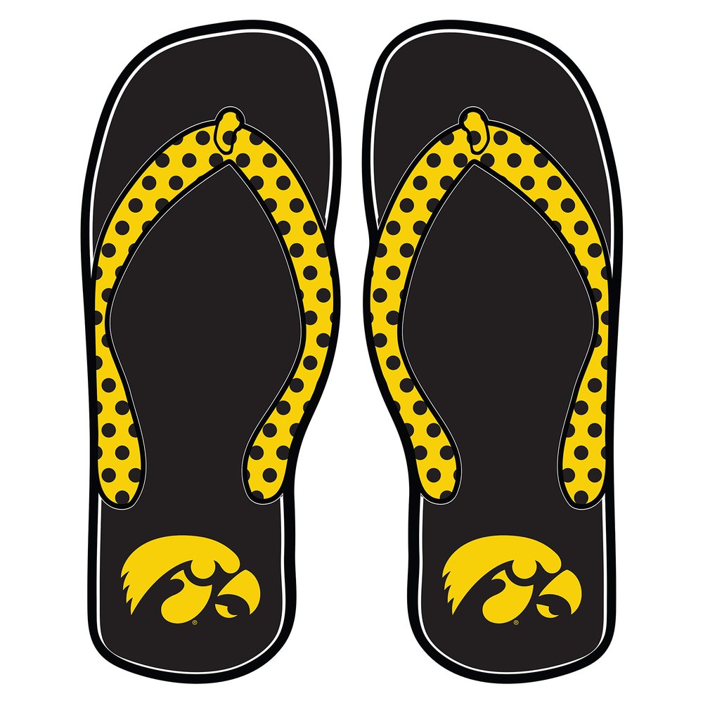 Iowa Decal (HAWKEYE FLIP FLOP DECAL (4''6''), 4 in)