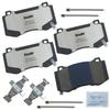 Bendix Fleet Metlok MKD1149FM Semi-Metallic Front Brake Pads for Select Models Chrysler 300, Dodge Challenger, Charger, Magnum, Jeep Grand Cherokee view 1