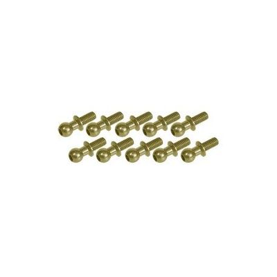 7075 Aluminum 4.8MM Ball Stud L=6 (10 pcs) - Teflon Coated / 3Racing / 3RAC-BS4806/TE