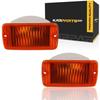 CarLights360 For Jeep Wrangler Parking Signal Light Assembly Unit 1997-2006 Pair Driver and Passenger Side | CH2520141 + CH2521141 view 1