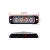 Astra Depot Surface Mount 20W 4-LED Emergency Warning SYNC Strobe Light Head Car Truck 12V-24V (1pc, White & Amber) view 3