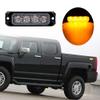 Anzio 4 LED Warning Light 20W LED Work Light Ultra-thin 11 Mode Car Emergence Strobe Light Bar(Amber color 1X) view 2