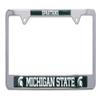 Michigan State Spartans Metal License Plate Frame view 1