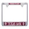 Elektroplate Texas A&M Aggies Former Student License Plate Frame Chrome view 1