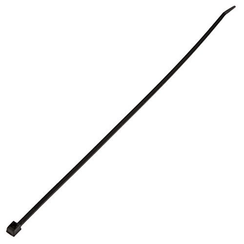 K4 Self Locking Narrow Tie Wrap, 8" Black Nylon Zip Tie. Qty 100 Per Pack