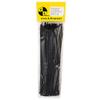 K4 Self Locking Narrow Tie Wrap, 8" Black Nylon Zip Tie. Qty 100 Per Pack view 2