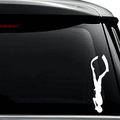 Deep Sea Diving Decal Sticker For Use On Laptop, Helmet, Car, Truck, Motorcycle, Windows, Bumper, Wall, and Decor Size- [10 inch] / [25 cm] Tall / Color- Gloss White