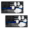 Thin Blue Line PAW Flag Sticker 2 Pack #FS2045 view 1