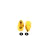 Race-Driven Bullet Tire Valve Cap Wheel Air Port Dust Cover Stem Caps Kit - Gold view 2