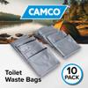 Camco Toilet Waste Bags - Features a Biodegradable Powder & Leak Proof Double Bag Design - Great for Camping, RVing, Hiking, or Boating - 10-Pack (41548) view 2