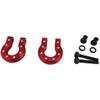 Hot Racing ACC808MR02 Red Aluminum Monster D-Ring Shackles TRX-4 SCX10 SCX10 II view 1