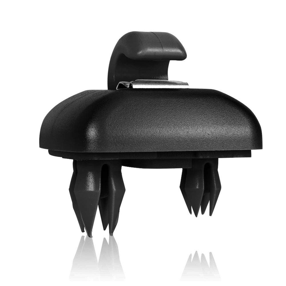 runmade Interior Black Sun Visor Hook Clip Bracket Compatible with Audi A1 A3 A4 A5 Q3 Q5 S3 S4 S5 TT, OEM: 8E0 857 562, 8U0 857 562A