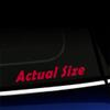 Actual Size - Vinyl Decal - Choose Color - [RED] view 1