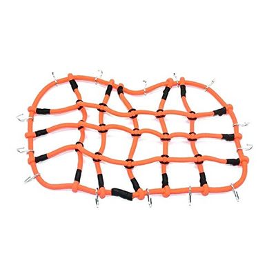 R/C Scale Accessories : Simulation Elastic Cargo Netting For 1:10 Crawlers - 1Pc Orange