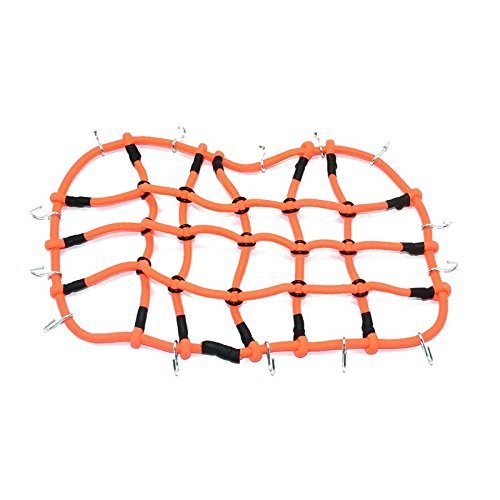 R/C Scale Accessories : Simulation Elastic Cargo Netting For 1:10 Crawlers - 1Pc Orange