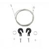 R/C Scale Accessories : Simulation Metal Towing Hooks With Steel Wire For 1:10 Crawlers - 1 Set Black view 1