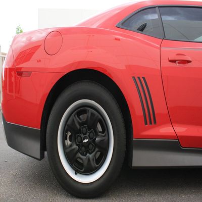 Factory Crafts Gill Inserts Side Graphics Kit 3M Vinyl Decal Wrap Compatible with Chevrolet Camaro 2010-2015 - Matte Black