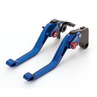 FXCNC Motorcycle Aluminum Short Brake Clutch Levers Compatible with NINJA 650R ER-6F ER-6N VERSYS (650cc) Z750S 2006-2008, ER-5 2004-2005, ZXR400 All Years, W800 W800SE 2012-2016
