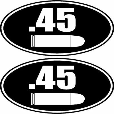 2-3" .45 Cal Ammo Can Decal Set Ammunition Box 1911 45 ACP M1911 Sticker