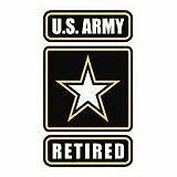 3.25" x 5.5" Retired Army Sticker Die Cut Decal Self Adhesive Vinyl Ranger
