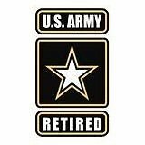 3.25" x 5.5" Retired Army Sticker Die Cut Decal Self Adhesive Vinyl Ranger
