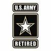 3.25" x 5.5" Retired Army Sticker Die Cut Decal Self Adhesive Vinyl Ranger view 1