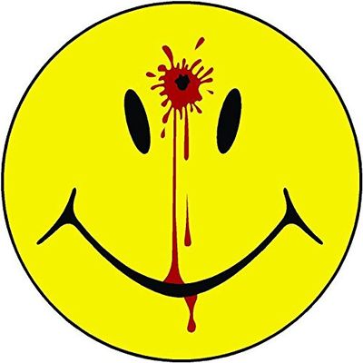 1-4" Smiley Face Dead Decal Head Shot Bullet Hole Guns Sticker Decal Blood