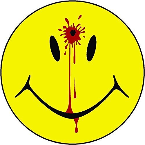 1-4" Smiley Face Dead Decal Head Shot Bullet Hole Guns Sticker Decal Blood