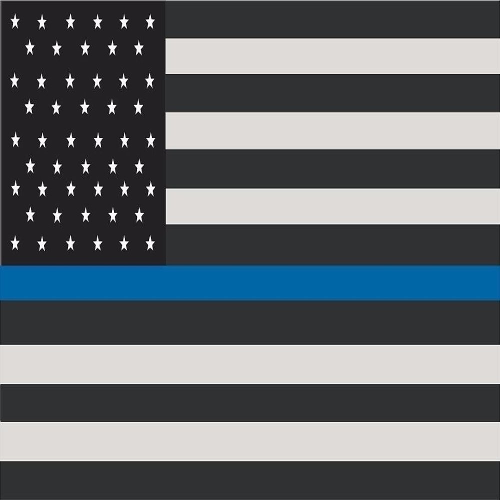 1-3" Thin Blue Line American Subdued Flag Decal USA US Police Sticker R