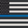 1-3" Thin Blue Line American Subdued Flag Decal USA US Police Sticker R view 1