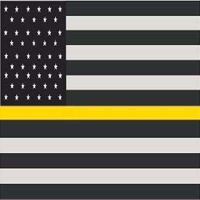 1-6" Thin Yellow Line American Subdued Flag Decal USA US Police Sticker R