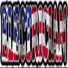 3" Electrician American Waving Wavy Flag US USA Hard Hat Decal Sticker view 1