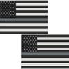 2-3" Thin Silver Line American Subdued Flag Decal Corrections Officer Sticker view 1