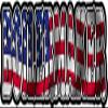3" Boilmaker American Waving Wavy Flag US USA Hard Hat Decal Sticker view 1