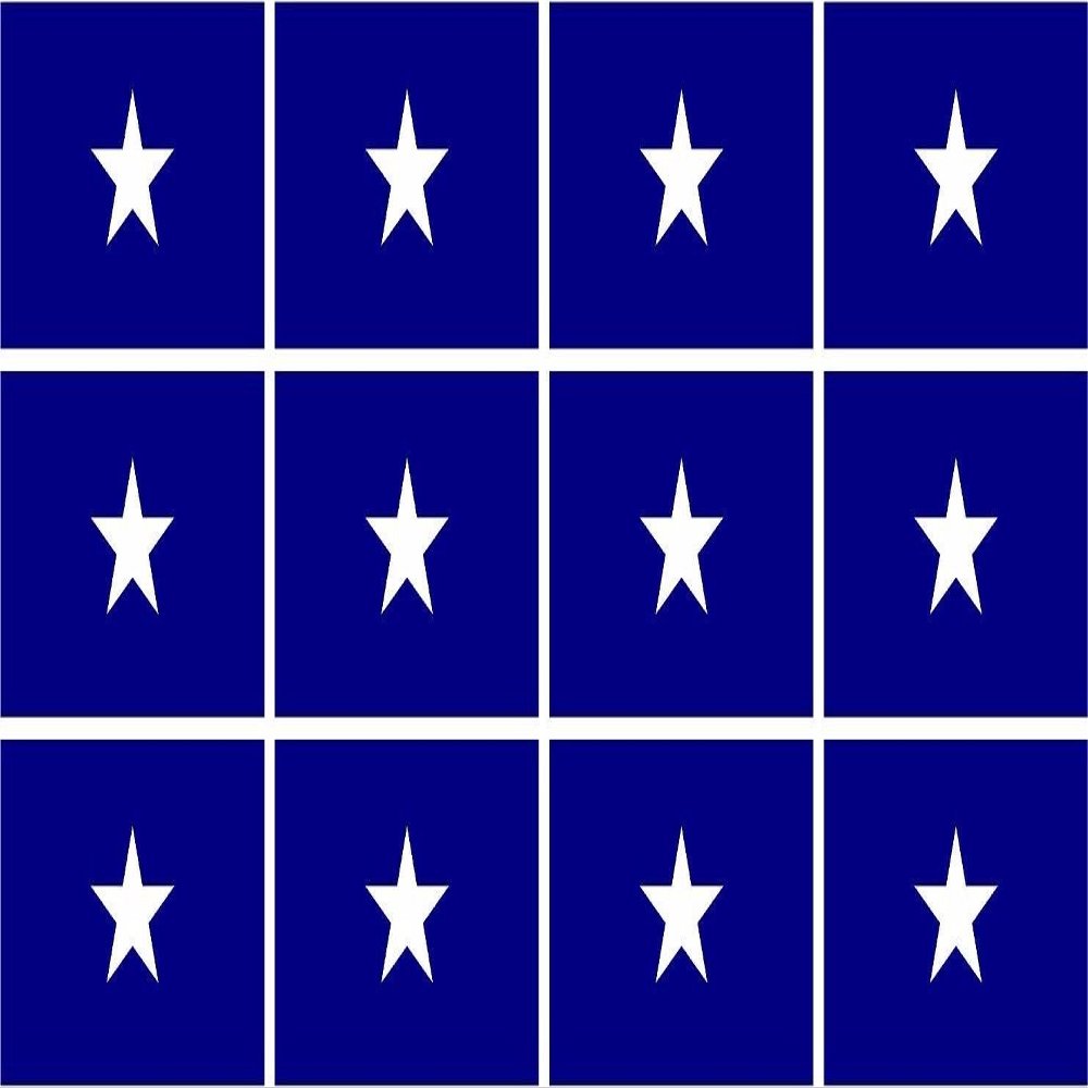 12-2" Bonnie Blue Flag Decal Vinyl Helmet Hard Hat Sticker