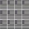 12-2" x 1.2" American Subdued Flag Decal USA United States Hard Hat Sticker RH view 1