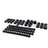 XKH- Compatible with 1999-2005 HARLEY-DAVIDSON Dyna Black Engine & Misc Bolt Nuts 86 Pieces [B075LB8K9R] view 1