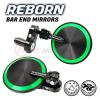 Green Reborn CNC Bar End Mirrors For Kawasaki Z250 Z300 2013-2016 view 4