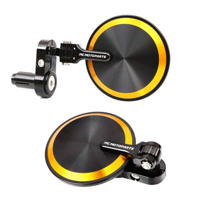Gold Reborn CNC Bar End Mirrors For Kawasaki ZZR1400 2006-2016