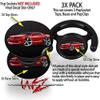 Decal Style Vinyl Skin Wrap 3 Pack for PopSockets 2010 Camaro RS Red (POPSOCKET NOT Included) by WraptorSkinz view 2