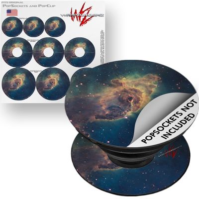 Decal Style Vinyl Skin Wrap 3 Pack for PopSockets Hubble Images - Carina Nebula Pillar (POPSOCKET NOT Included) by WraptorSkinz