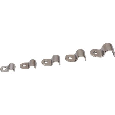 Hose Clamp, 3/16 Stainless Steel Brake Line Clamp, Pack of 12, Hose Clamps Stainless Steel, Single Line Clamps, Stainless Steel Hose Clamp For Brakes