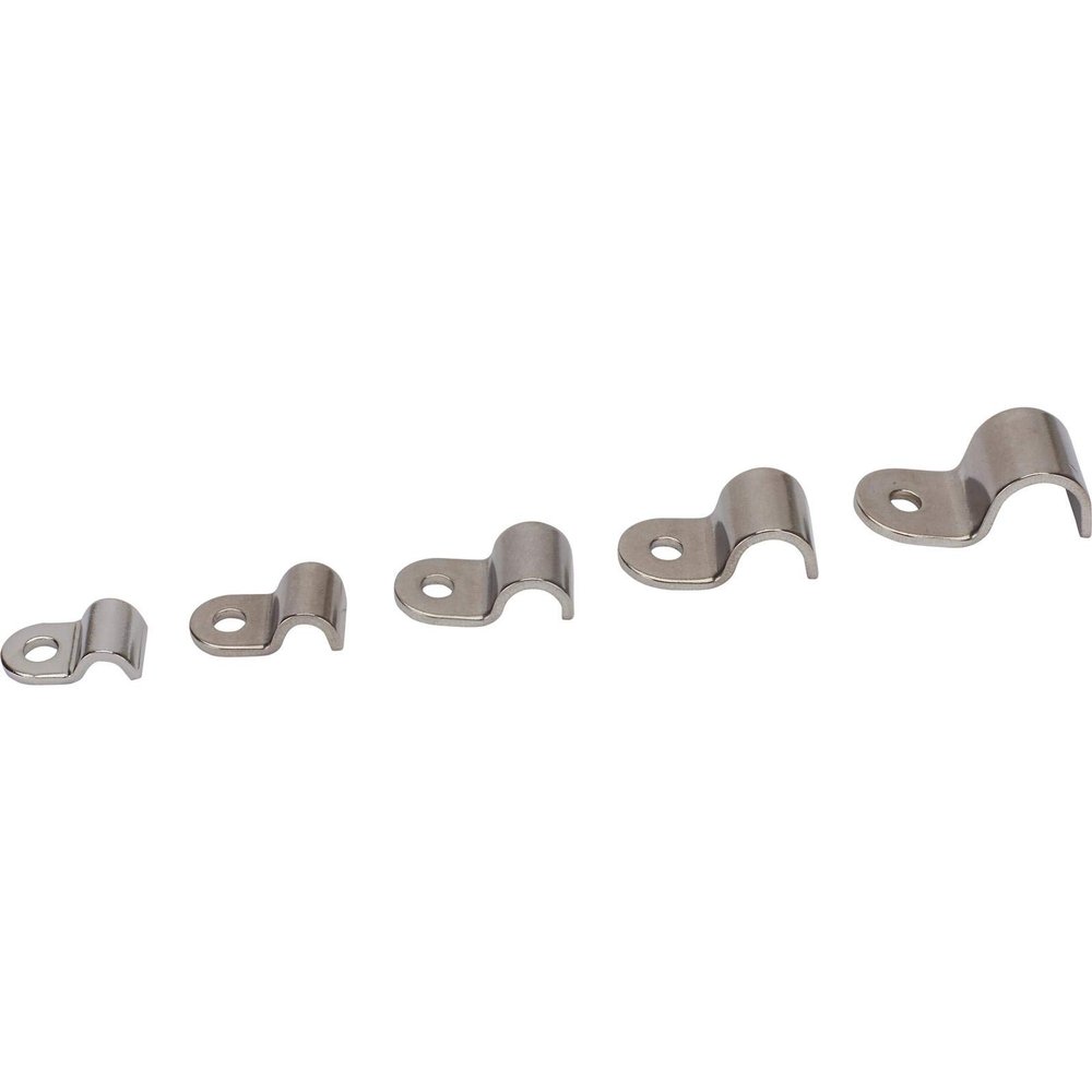 Hose Clamp, 3/16 Stainless Steel Brake Line Clamp, Pack of 12, Hose Clamps Stainless Steel, Single Line Clamps, Stainless Steel Hose Clamp For Brakes