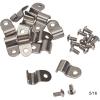 Hose Clamp, 3/16 Stainless Steel Brake Line Clamp, Pack of 12, Hose Clamps Stainless Steel, Single Line Clamps, Stainless Steel Hose Clamp For Brakes view 3