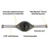 Speedway Motors Fabricated Rear-End Axle Housing, Fits Ford 9 Inch, 60 Inch Width, Pumpkin Centered Housing, Vent on Driver Side Axle Tube, Includes Studs view 2