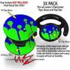 Decal Style Vinyl Skin Wrap 3 Pack for PopSockets Drip Blue Green Red (POPSOCKET NOT Included) by WraptorSkinz view 2