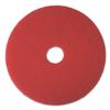 Boardwalk Buffing Floor Pads, 19" Diameter, Red, 5/Carton view 1