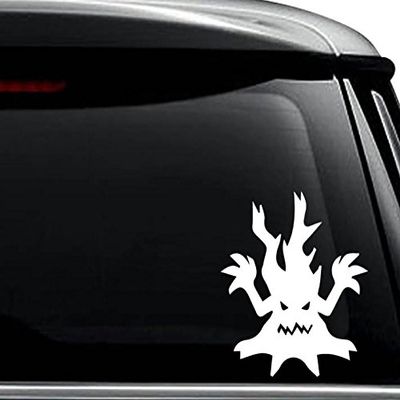 Tree Monster Decal Sticker For Use On Laptop, Helmet, Car, Truck, Motorcycle, Windows, Bumper, Wall, and Decor Size- [15 inch] / [38 cm] Tall / Color- Matte Black