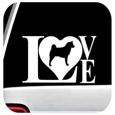 L1021 Akita Love Dog Decal Sticker